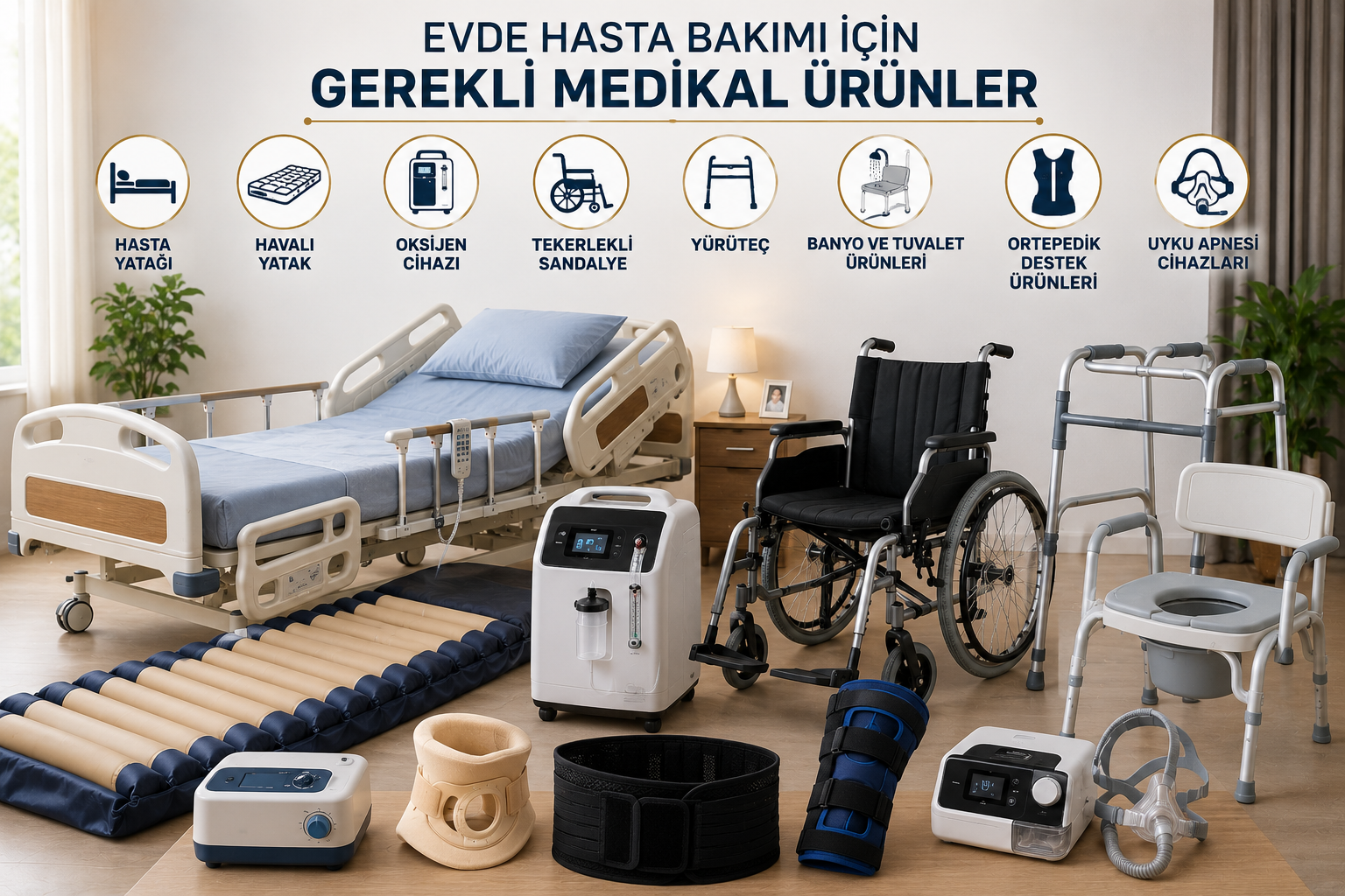 Evde Hasta Bakımı İçin Gerekli Medikal Ürünler Nelerdir?